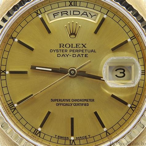 rolex date started|Rolex 18238 production years.